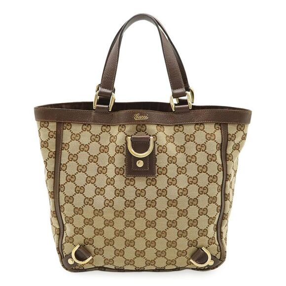 Gucci GG Canvas Abbey Tote Bag Black - Picture 1 of 6